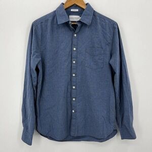 Lucky Brand Long Sleeve‎ Button Shirt Men's M Blue California Fit Check Print